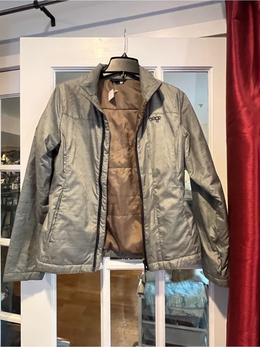 Orage Silver Gray Lightweight Women's Puffer Jacket